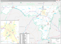 Washington Wall Map Premium Style