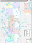 Washington Wall Map Premium Style