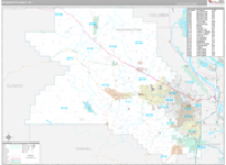 Washington Wall Map Premium Style