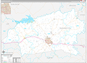 Washington Wall Map Premium Style
