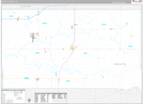 Washita Wall Map Premium Style