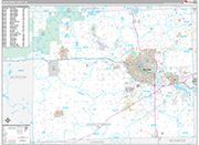 Washtenaw Wall Map Premium Style