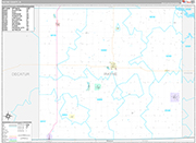 Wayne Wall Map Premium Style