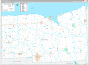 Wayne Wall Map Premium Style