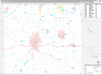 Wayne Wall Map Premium Style