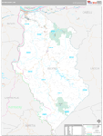 Wayne Wall Map Premium Style