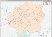 Waynesboro County Wall Map Premium Style