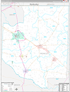 Weakley Wall Map Premium Style