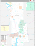 Webster Wall Map Premium Style