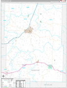 Webster Wall Map Premium Style