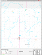 Webster Wall Map Premium Style
