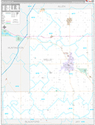 Wells Wall Map Premium Style