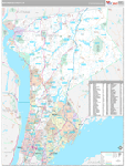 Westchester Wall Map Premium Style