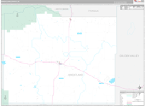 Wheatland Wall Map Premium Style