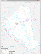 Wheeler Wall Map Premium Style