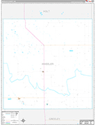 Wheeler Wall Map Premium Style