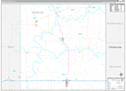 Wheeler Wall Map Premium Style