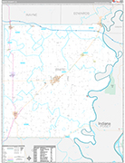 White Wall Map Premium Style