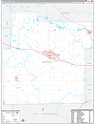 Whitley Wall Map Premium Style