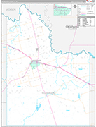 Wilbarger Wall Map Premium Style