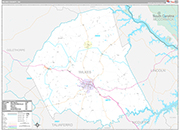 Wilkes Wall Map Premium Style