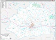 Wilkes Wall Map Premium Style