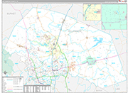 Williamson Wall Map Premium Style