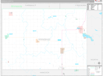 Winnebago Wall Map Premium Style