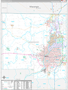 Winnebago Wall Map Premium Style