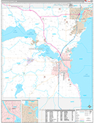 Winnebago Wall Map Premium Style