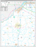 Wood Wall Map Premium Style