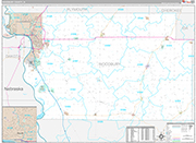 Woodbury Wall Map Premium Style