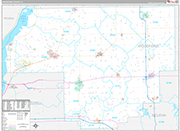 Woodford Wall Map Premium Style