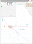 Woodward Wall Map Premium Style