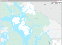 Wrangell Wall Map Premium Style