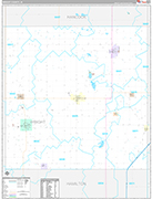 Wright Wall Map Premium Style