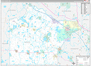 Wright Wall Map Premium Style