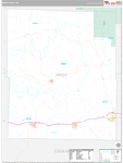 Wright Wall Map Premium Style