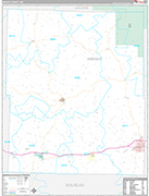 Wright Wall Map Premium Style