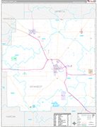 Wyandot Wall Map Premium Style