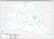 Wyoming Wall Map Premium Style