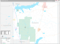 Yalobusha Wall Map Premium Style