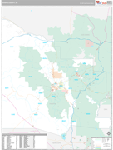 Yavapai Wall Map Premium Style