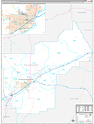 Yellowstone Wall Map Premium Style
