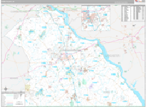 York Wall Map Premium Style