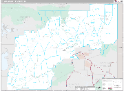 Yukon-Koyukuk Wall Map Premium Style