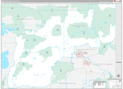 Yukon-Koyukuk Wall Map Premium Style