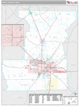 Albany Wall Map Premium Style