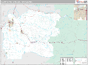 Albany Wall Map Premium Style