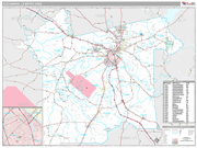 Alexandria Metro Area Wall Map Premium Style